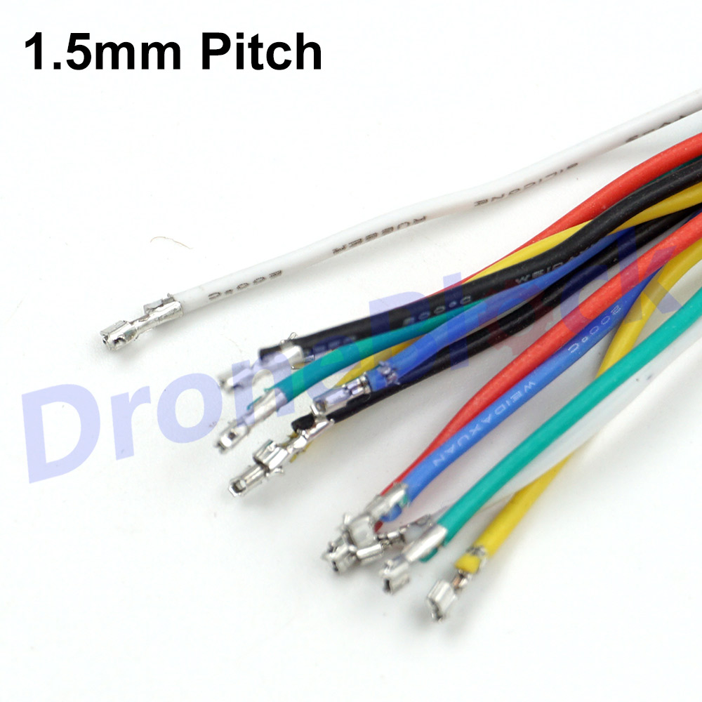 24 Stück/viel 6 Farben vorgekrimpte Kabel 10 cm SPRacing F3 Pixhawk apm Omnibus CC3D Kamera VTX Telemetrie OSD Siliziumdraht