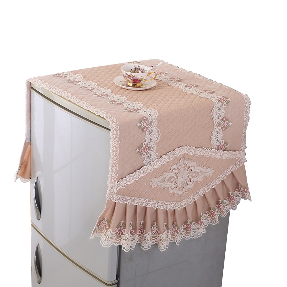 Tela de encaje gruesa multiusos, cubierta antipolvo para refrigerador, puerta única, a prueba de polvo, adecuada para la mayoría de las arandelas de nevera: Default Title