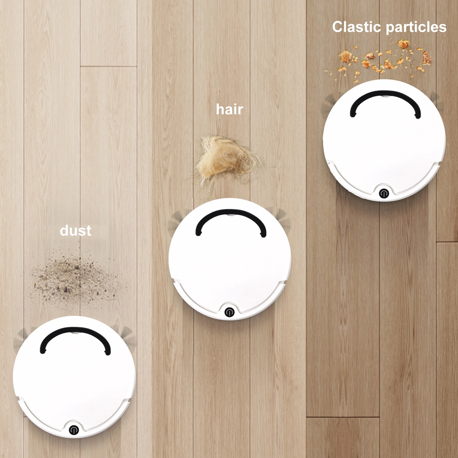 robot spazzatrice aspirapolvere intelligente spazzare robot detergente per la casa 2.6in sottile super silenzioso per pavimenti in legno massello piastrelle per capelli