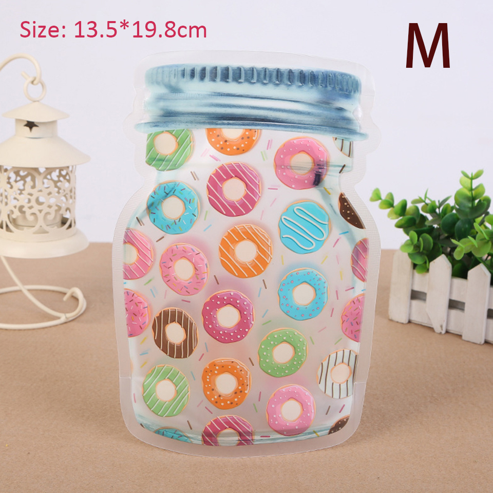 1pack Donuts Candy Bags Cookies Packaging Boxes for Kids Girl Donuts Happy Birthday Party Supply Wedding DIY Crafts Decorations: 6pcs Donut(M)