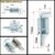 Bullone a barilotto a molla per impieghi gravosi cancello scorrevole blocco di sicurezza chiusura a scatto caricata in metallo cerniera per porta in metallo cerniere Hardware meccanico: Iron 136mm