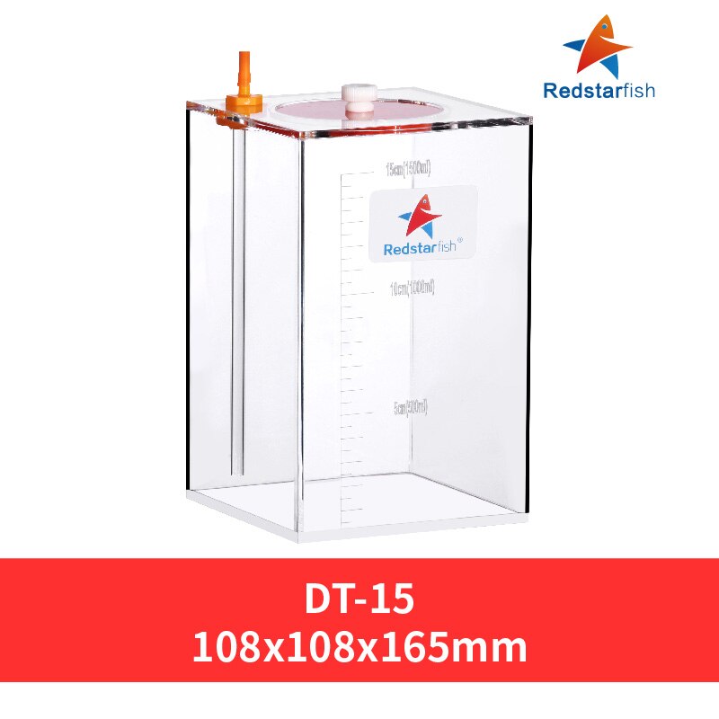 Red Starfish Dosing Pump Scale Liquid Storage Bucket With Scale 1.5L/2.5L Liters Acrylic made Reef: DT15   1.5L