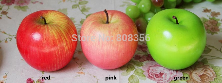 20 stuks 8cm/3.15 " kunstmatige appels, fruit, groenten, simulatie-appels, model, rekwisieten, decoraties, bruiloftsshootbenodigdheden