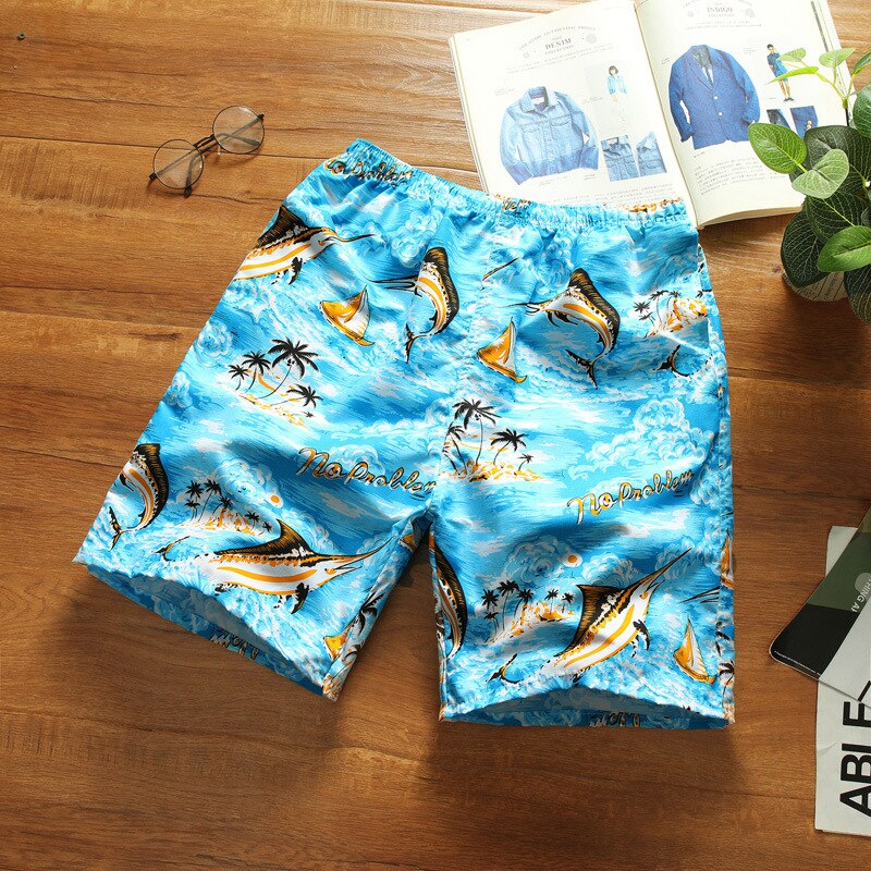 men's beach shorts swimming trunks loose casual swimming trunks quick-drying summer surfing swimwear beach shorts: I