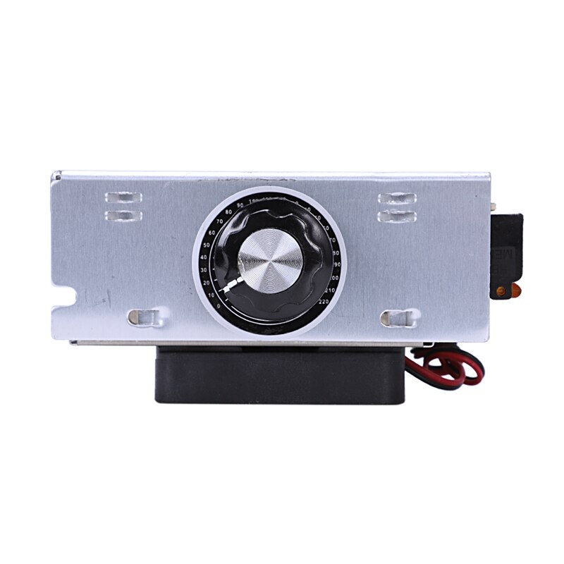 Ac elektrisk regulator motorhastighedsregulator 220v 4000w scr temperatur spændingsregulator med ventilator stor effekt lysstyrke lysdæmper