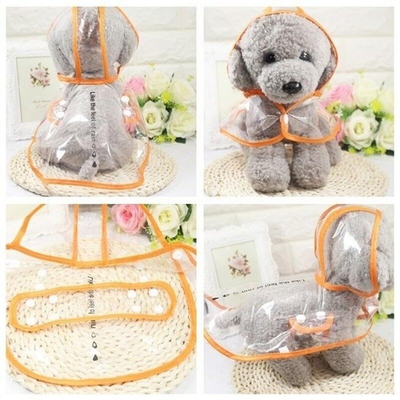 Poncho imperméable pour chien, manteau de pluie réfléchissant, vestes imperméables à capuche, vêtements d'extérieur, fournitures pour animaux de compagnie