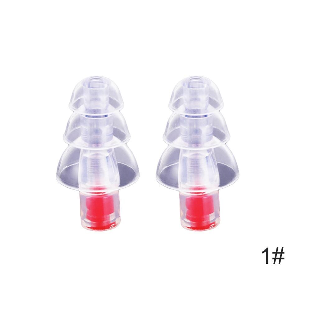 Fidelity-auriculares de silicona con filtro para música, auriculares con cancelación de ruido, protección auditiva, reutilizables, para el cuidado del sueño, 27db: Rojo