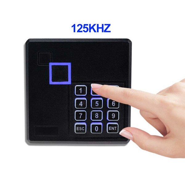 Long Range RFID NFC Card Reader 13.56MHZ/125KHZ Proximity Card Access Control Reader Wiegand26 Output with keyboard: ID with keyboard
