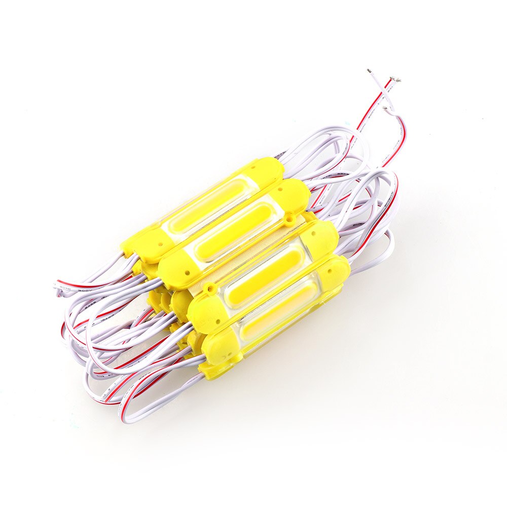 20pcs DC12V COB LED Modules 5050 RGB Advertising Modules Luminous Characters, Backlight Modules IP65 Waterproof: Yellow