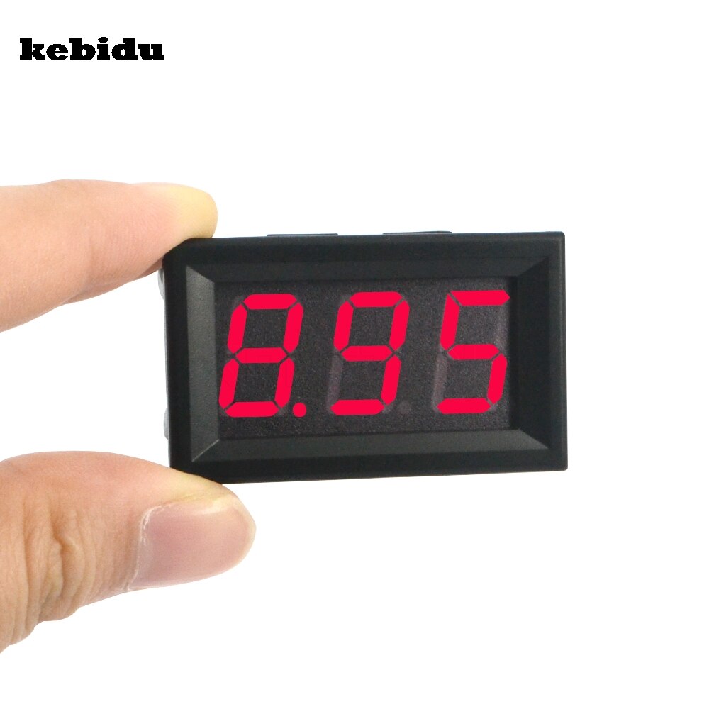 Kebidu Mini Digitale Voltmeter Tester DC 3.8-30 V Voltage Meter Rode LED display Voor Electromobile Motorfiets auto