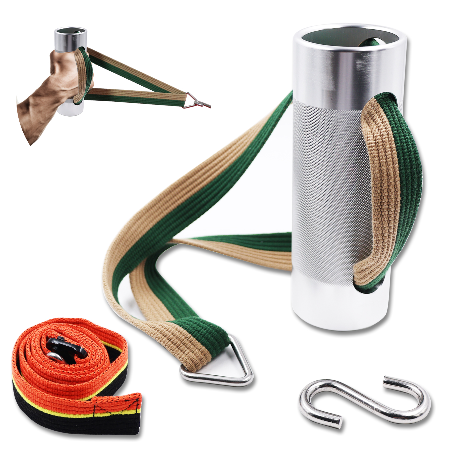 Arm Ringen Handgelenk Rollen griff mit verstellbarem Riemen φ 7,5 cm rutsch eitern Griff aus Aluminium legierung Unterarm Kraft Ausbildung