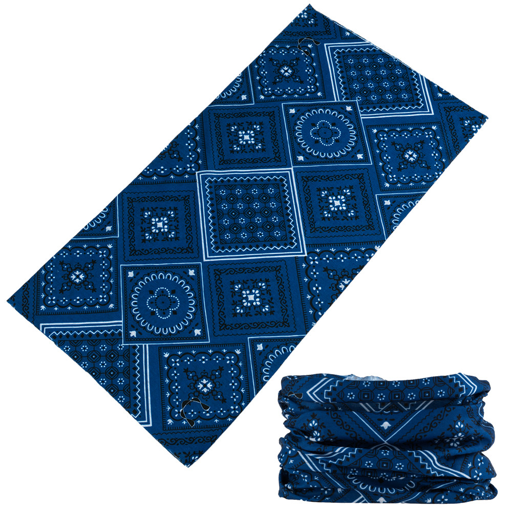 Ansiktsbandanas tubulär cykelbandana pannband multifunktionella cykel paisley ansiktsskydd halsvärmare huvudduk turban buffs: Silver-