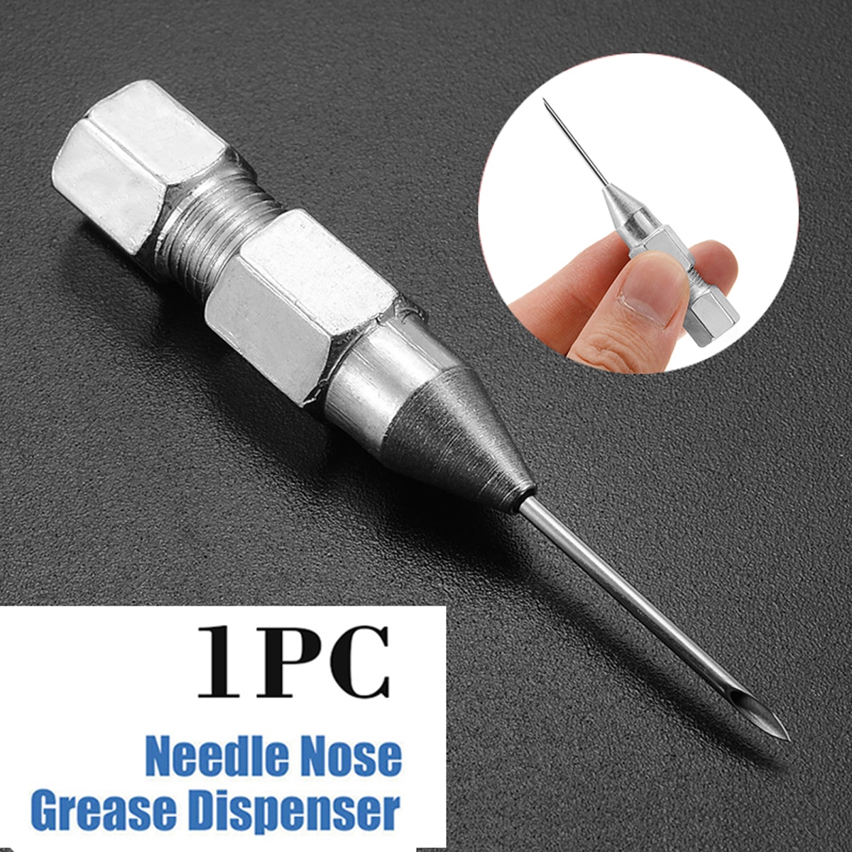 1 st nål nos fett verktyg dispenser munstycke adapter tillbehör för smörjpistol tillbehör för axlar