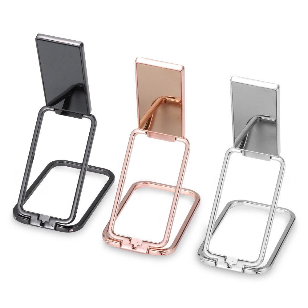 360 Rotation Phone Back Holder Ultra Thin Foldable Stand Multi Angle Adjustable Metal Finger Ring Kickstand Phone Holder