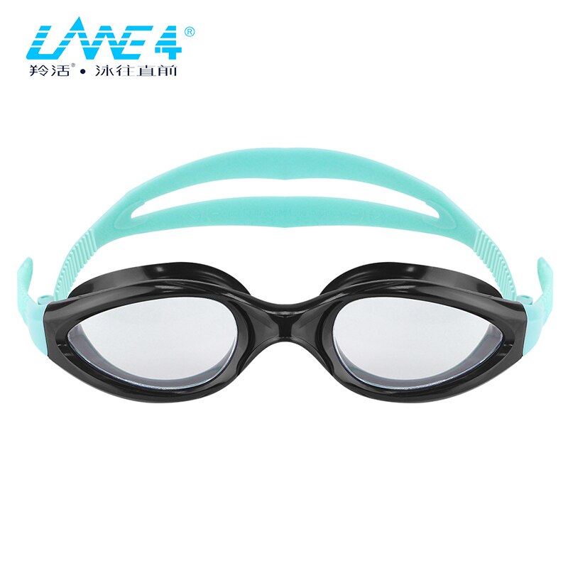 LANE4 Zwembril Superieure anti-fog coating gebogen lenzen met UV Bescherming Waterdicht voor Volwassenen #942 Eyewear: cleargreen