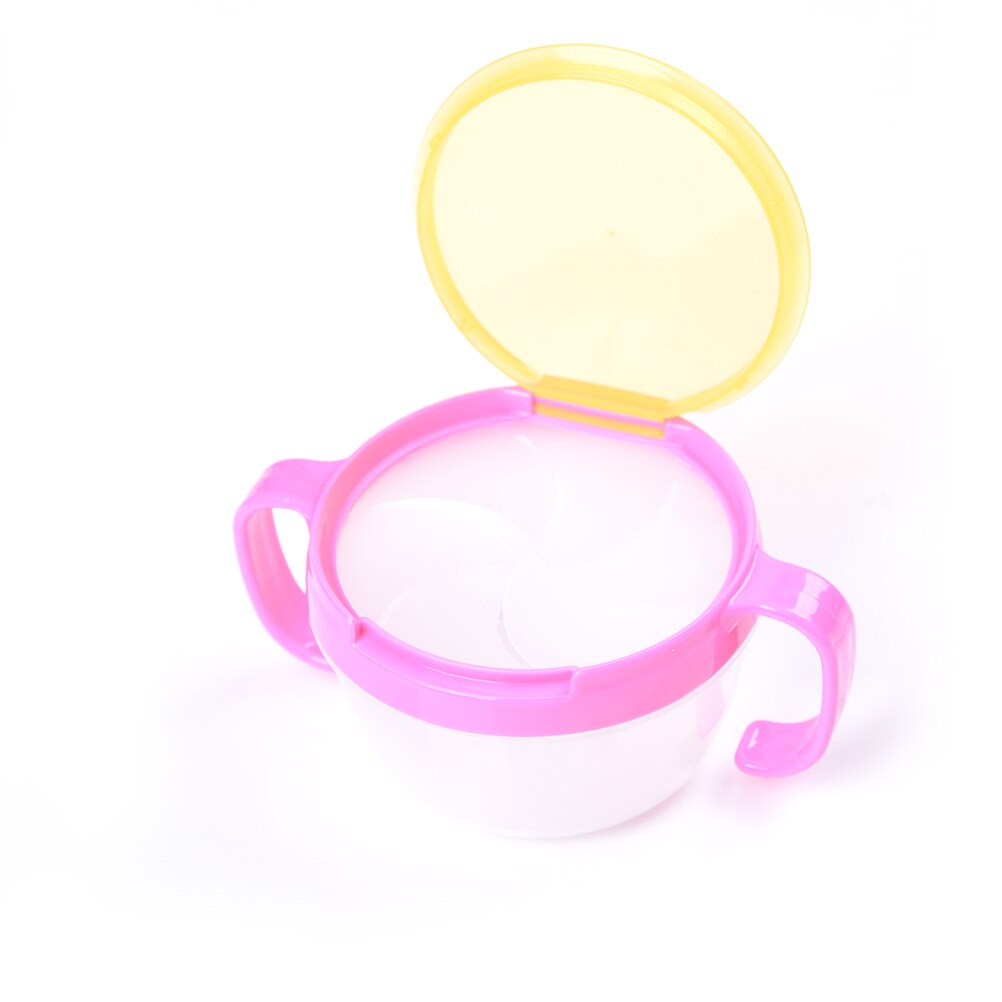 Infants Kids 360 Rotate Spill-Proof Bowl Dishes Tableware Baby Snack Bowl Food Container Feeding Children Assist Food