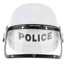 Kids Cop Motorcycle Hat Riot Helmet - Police Hat Fancy Dress Costume Pretend Game