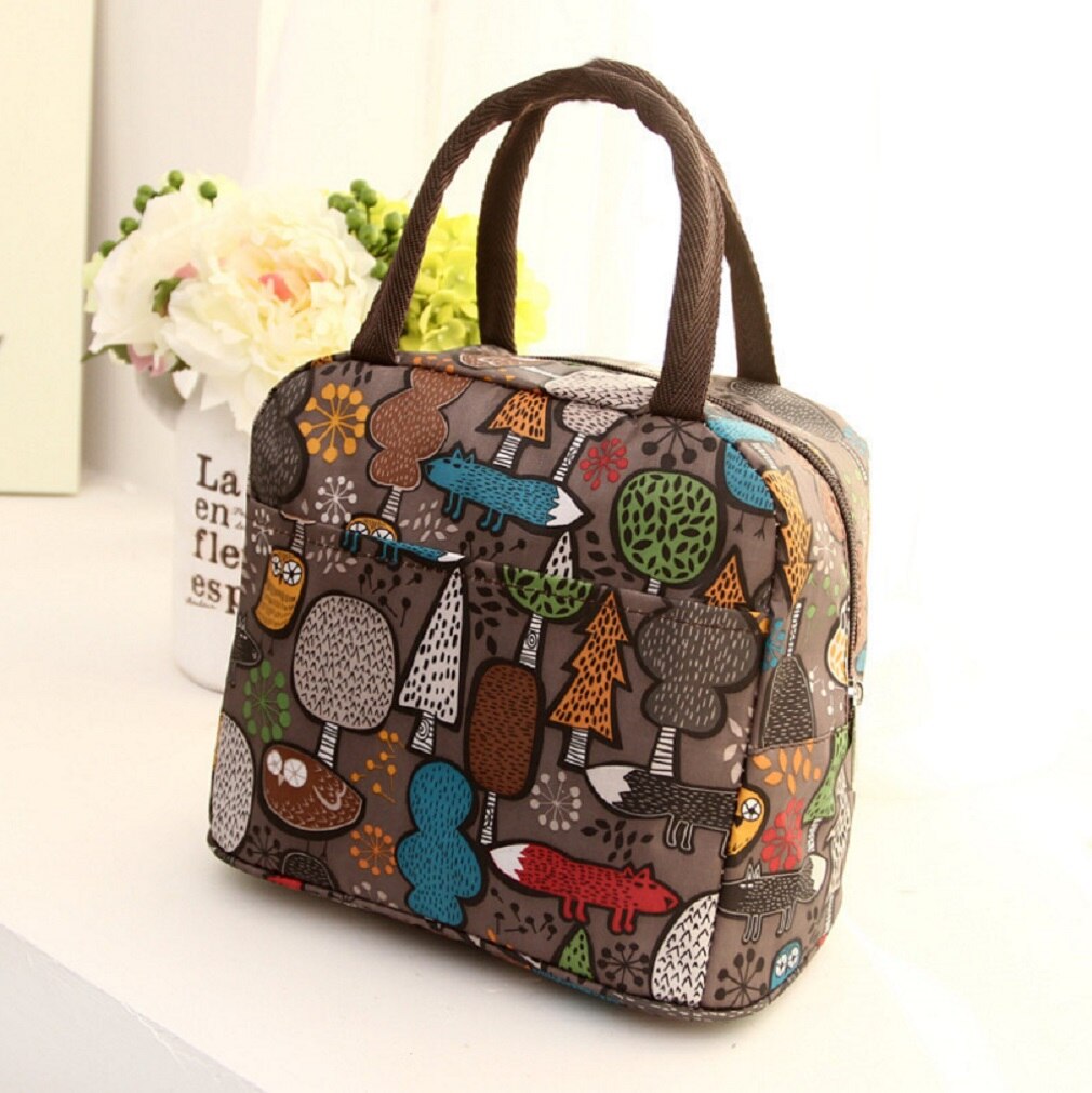 Draagbare Geïsoleerde Thermische Koeler Lunchbox Carry Tote Picknick Case Opbergtas: 6