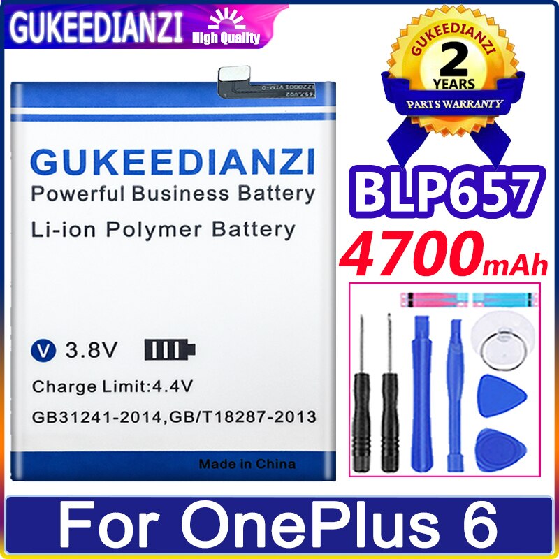 Replacement Battery For One Plus OnePlus 1 2 3 3T 5 5T 6 6T 7 7T pro 8 8T 1+ Nord N100 BE2011 for OnePlus5 OnePlus6 OnePlus7: BLP657