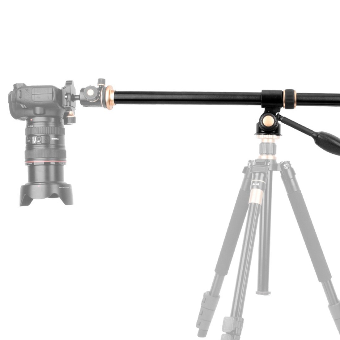 61cm 24&quot; Horizontal Bar Camera Mount Tripod Extension Arm Rotatable Multi-Angle Center Cross Column Rod Tube with Locking System