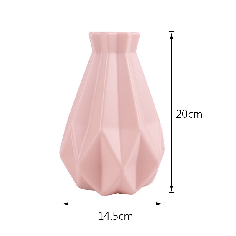 Anti-keramische vazen plastic vazen huisdecoratie europese bruiloft moderne decoraties rotanachtige onbreekbare vazen voor bloemen: 04