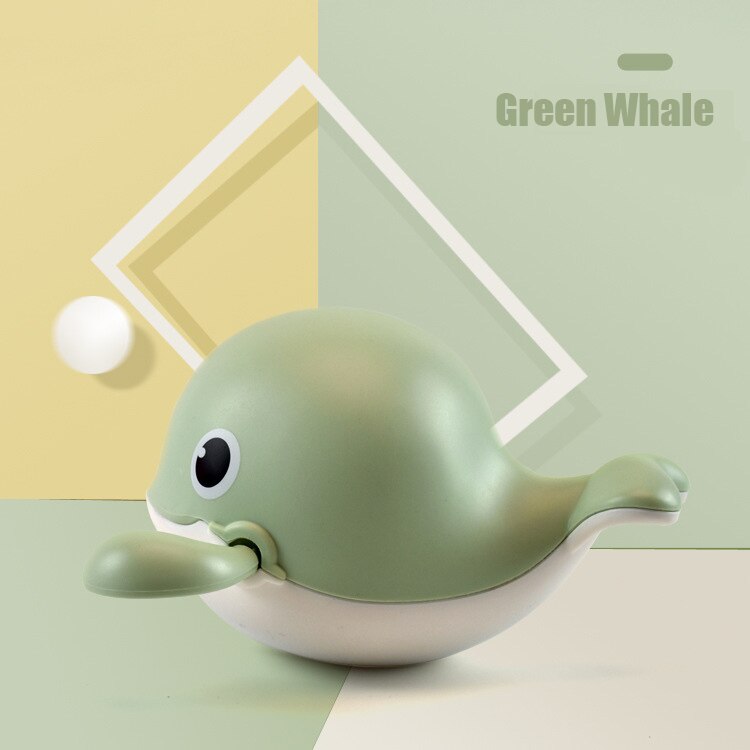 Nuovi giocattoli da bagno per bambini 0 12 mesi giocattolo da bagno per nuoto simpatici rane anatra pinguino veicolo orologio da bagno giocattolo da bagno brinquedos infantil: Green Whale