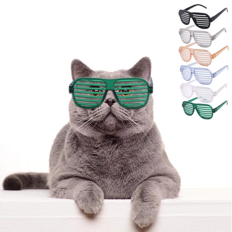 1Pcs Glazen Huisdier Kat Persoonlijkheid Grappig Halloween Kat Levert Accessoires Jaloezieën Hond Bril Decoratie Props Accessoires