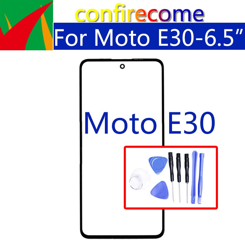 For Motorola Moto E30 XT2158-6 Touch Screen Front Outer LCD Glass Panel Lens Replacement