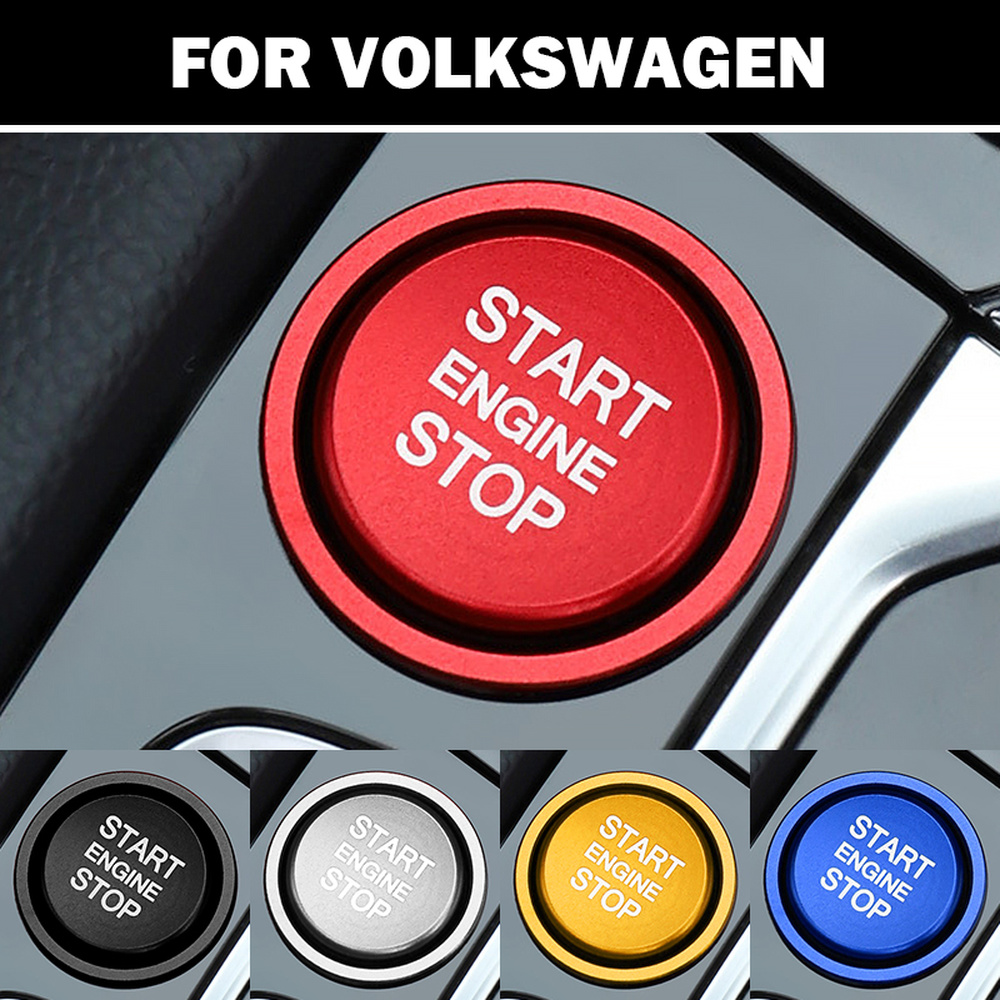 Acessórios interiores para vw arteon cc passat b8 golf 7 magotan jetta t-rock botão de parada de partida do motor do carro anel de ignição capa guarnição