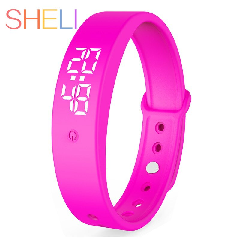 Smart Horloge Body Temperatuur Smartwatch Waterdichte Precieze Display Intelligente Trillingen Herinnering Monitoring Smart Polsband: PINK