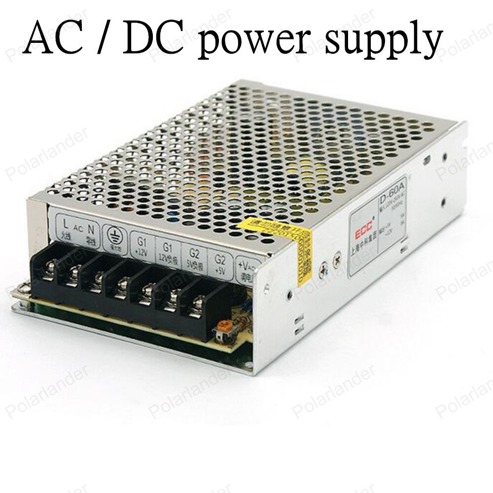 Secure simple operation AC/DC 12V 60A dual output power supply Lighting Transformer LED strip power supply Drive