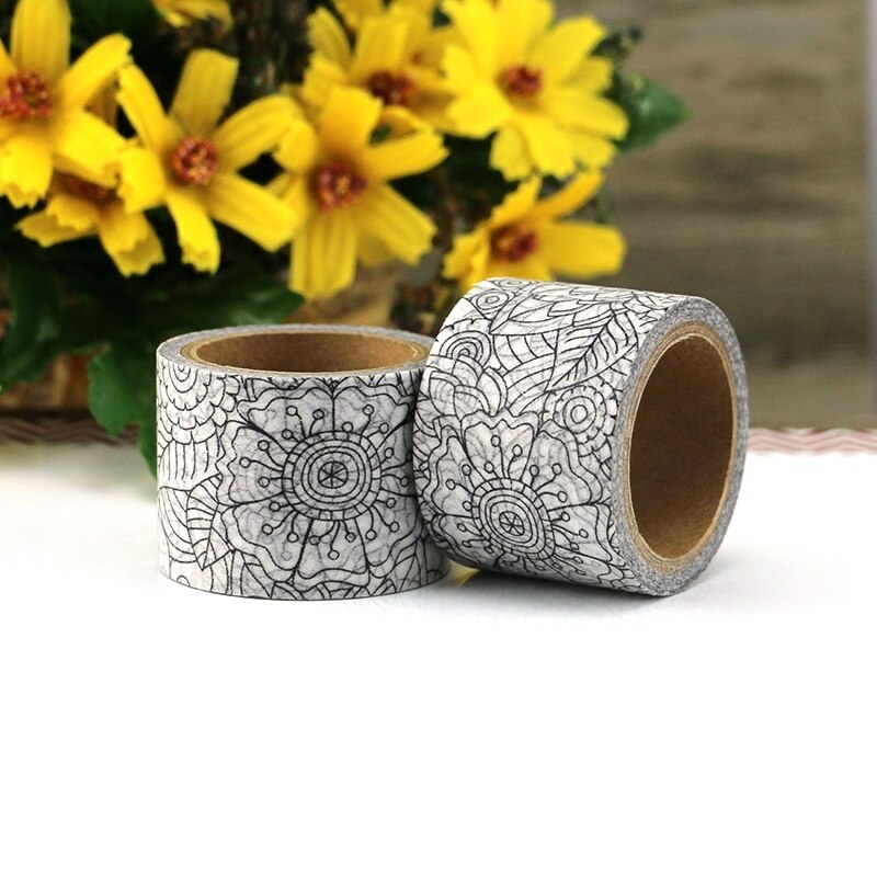 Grote Coloring Diy Washi Tape Japanse Papier Kawaii Decoratie Tapes Lijm Masking Tapes Briefpapier Stickers 30 Mm * 5 M