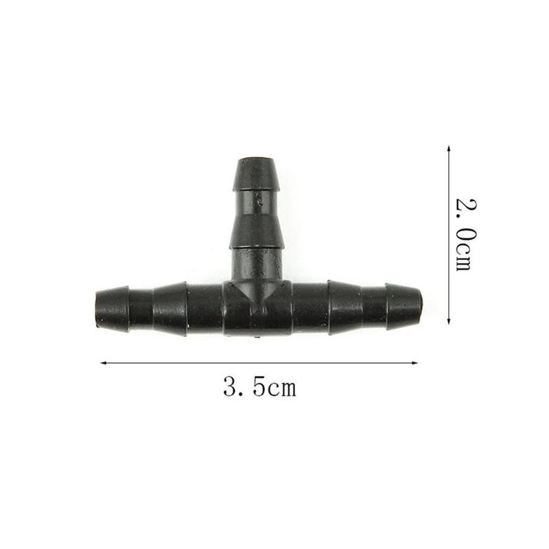 10 Uds. Conector de derivación en T para manguera de 1/4 pulgadas, conector para césped y jardín, manguera , riego de 4/7 Mm, N2A9