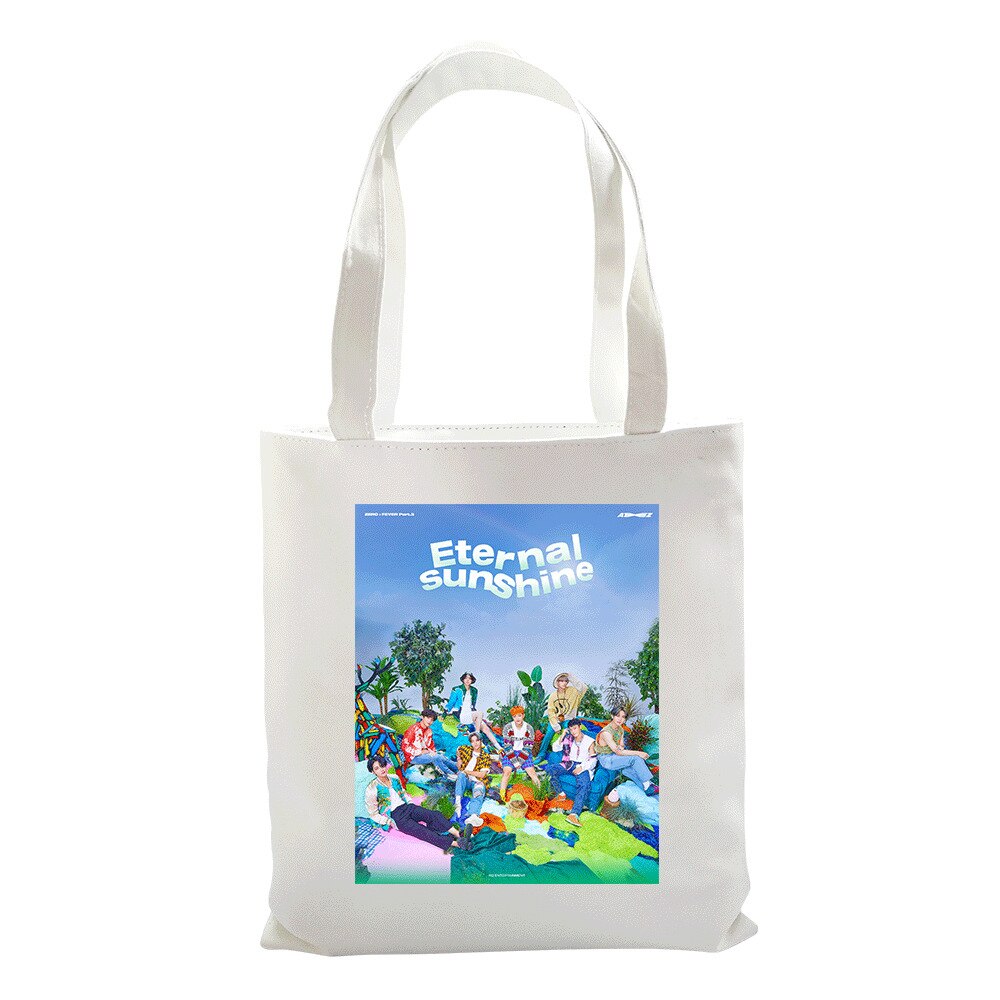 ATEEZ-bolsas de lona para ATINY Hongjoong Seonghwa Yunho Yeosang Mingi Wooyoung Jongho, bolso de compras ecológico ligero: 09