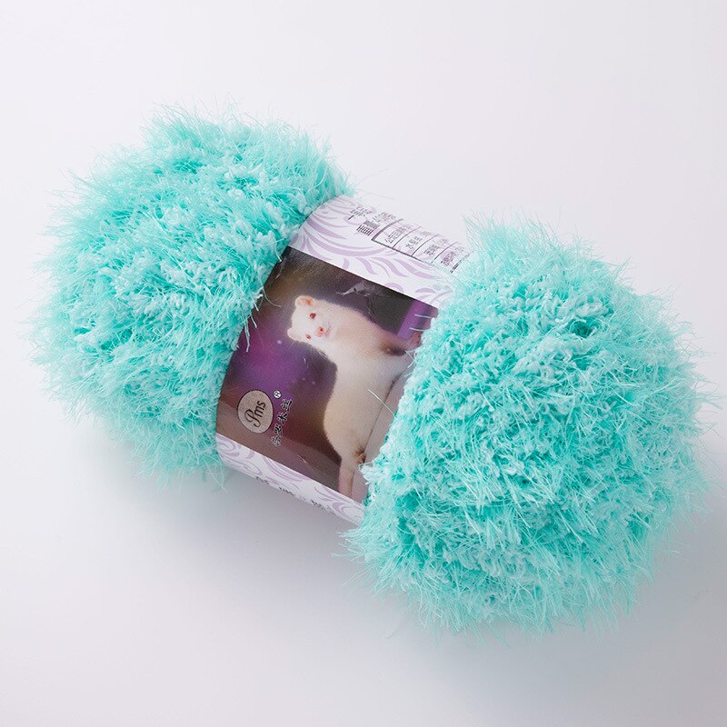 400g/ parti imiteret pels minkgarn langt hår mohair plysgarn til håndstrik uld hækling ekstra blød gør-det-selv kashmir tørklædetråd baby: 11