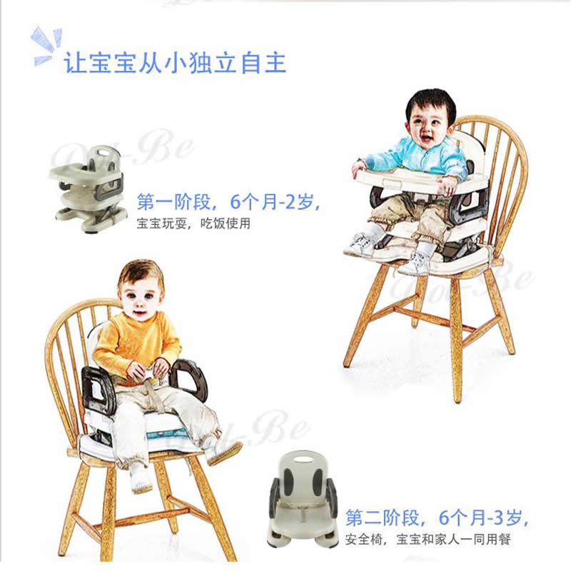 Baby Eettafel En Stoel Multifunctionele Kinderen 'S Dining Booster Peuter Seat Portable Babyvoeding Hoge Lifting stoel
