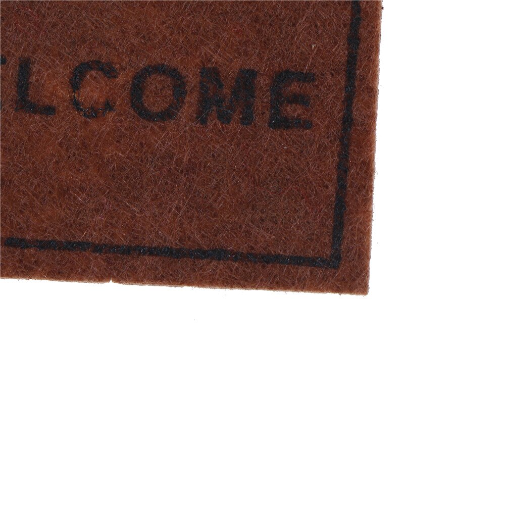 6.2X4.2CM 1Pc 1/12 casa de muñecas miniatura Felpudo de bienvenida alfombra accesorios para casa de muñecas