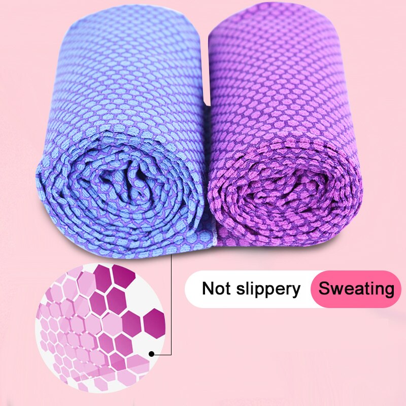 Anti-Slip Opvouwbare Yoga Mat Handdoek Anti-Slip Microfiber Thuis Mat Yoga Handdoek Pilates Deken Fitness Mat