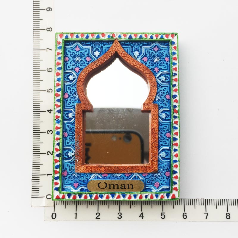 Middle East Iraq Oman Fridge Magnets Tourism Souvenir Crafts 3D Resin Frame Magnetic Refrigerator Paste Home Decor Ideas: Oman 2