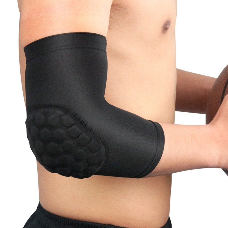 1pc Sport Elbow Pad arm sleeve armband elbow support Breathable Football Fitness Safety brace protector Basketball Arm Sleeve M