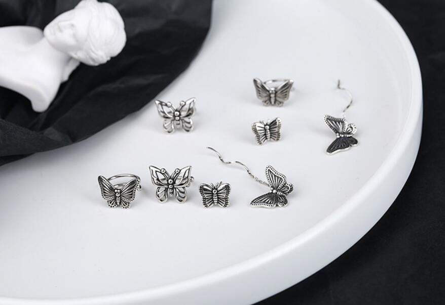 Oly2u – vestes d'oreilles Style bohémien, fée papillon délicate, exquise, esthétique, sans piercing, boucles d'oreilles pour femmes, bijoux Vintage
