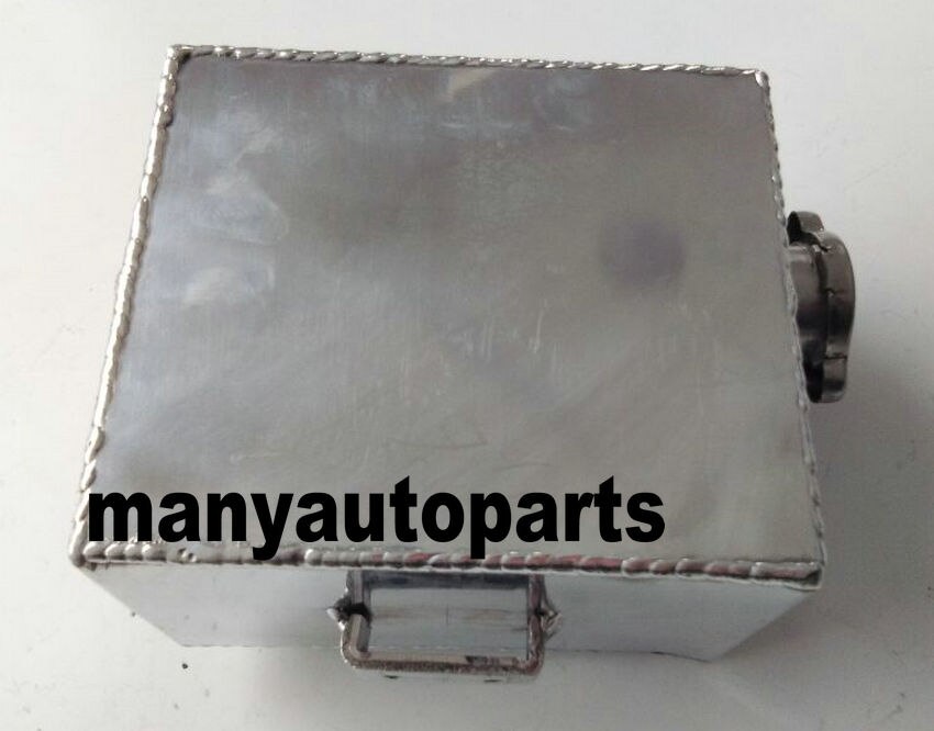Universal 2.5L aluminium water coolant header overflow expansion tank can