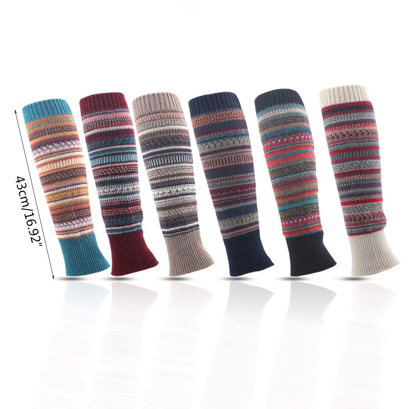 X5XE Leg Warmers for Women Girls Loose Legs Warmer Party Knitted Winter Sports Socks Leggings