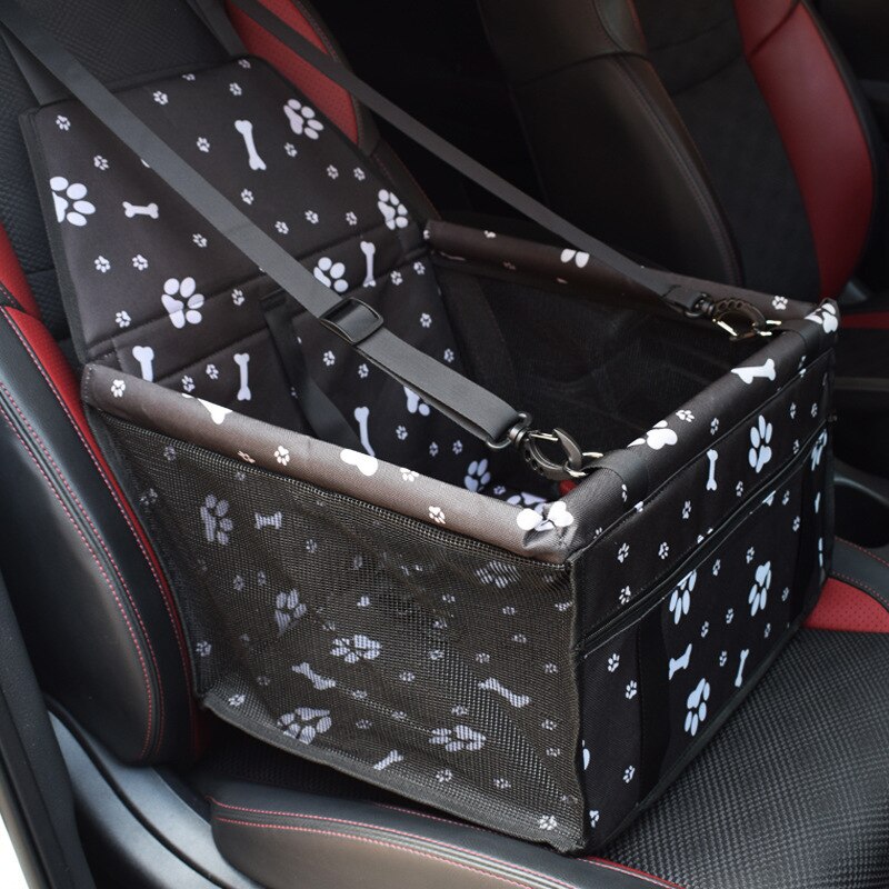 Bolsa para el asiento del coche del perro, cesta impermeable, bolsas colgantes de malla para viajes de seguridad, bolsa de asiento para perros: 6