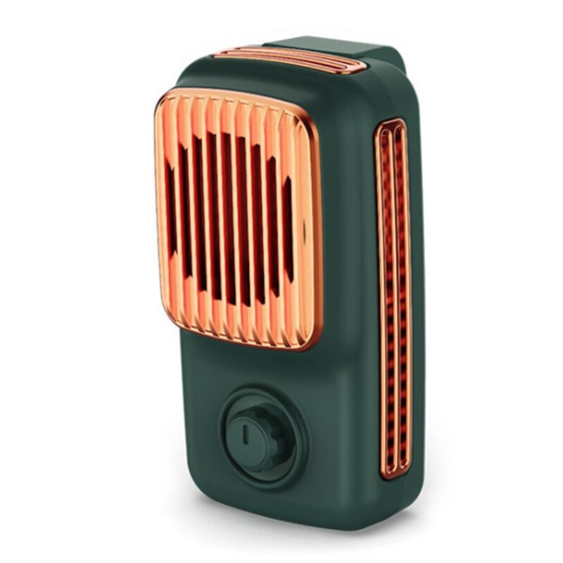 Type C Smartphone Cooler - Rechargeable, 3-Speed Fan, LED Light - Universal Fit: Green