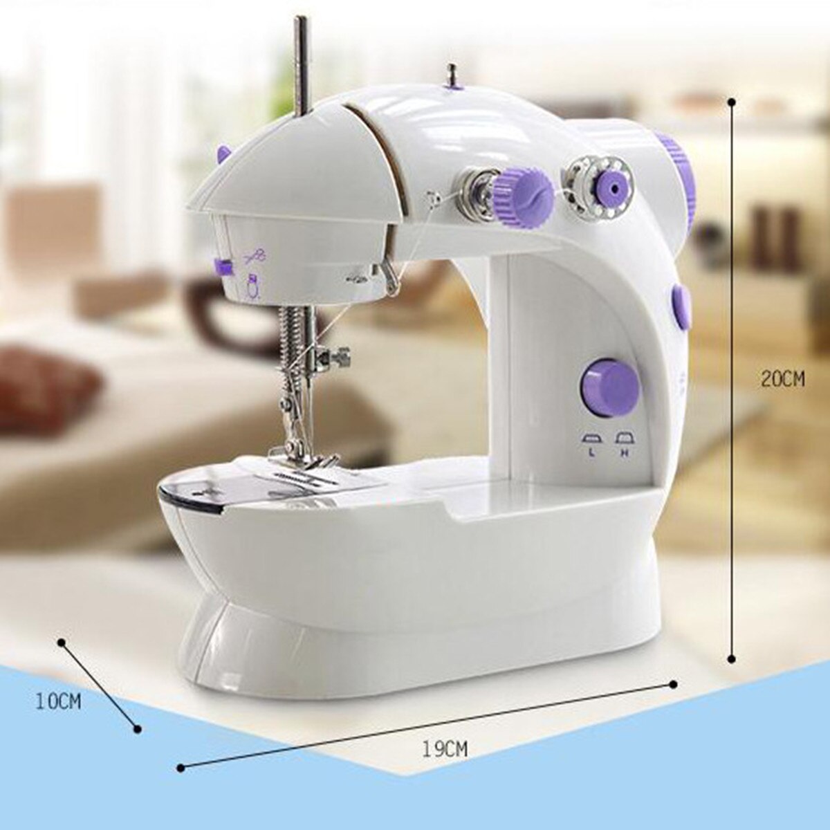 Portable Electric Sewing Machine Set Stitch Sew needlework Cordless Clothes Fabrics LED Lightweight Handheld Sewing Machines