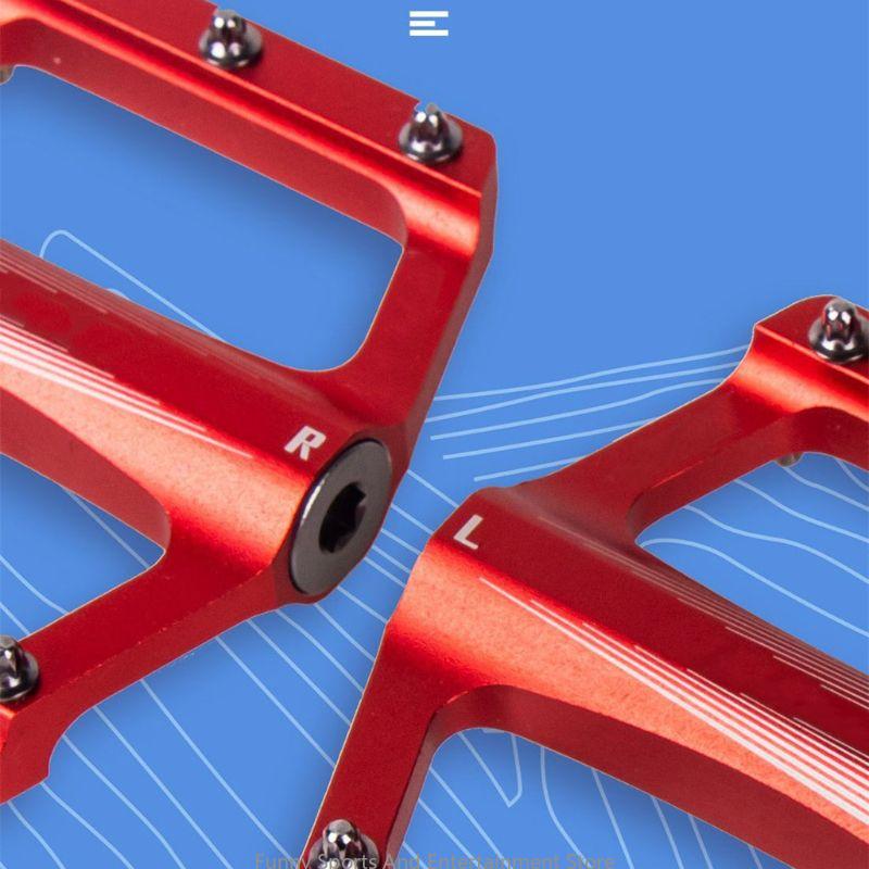 C4DE 1pair Ultra-light Pedals Aluminum Alloy Bearing Pedal for MTB Road Bike Folding Bike Cycling Accessories