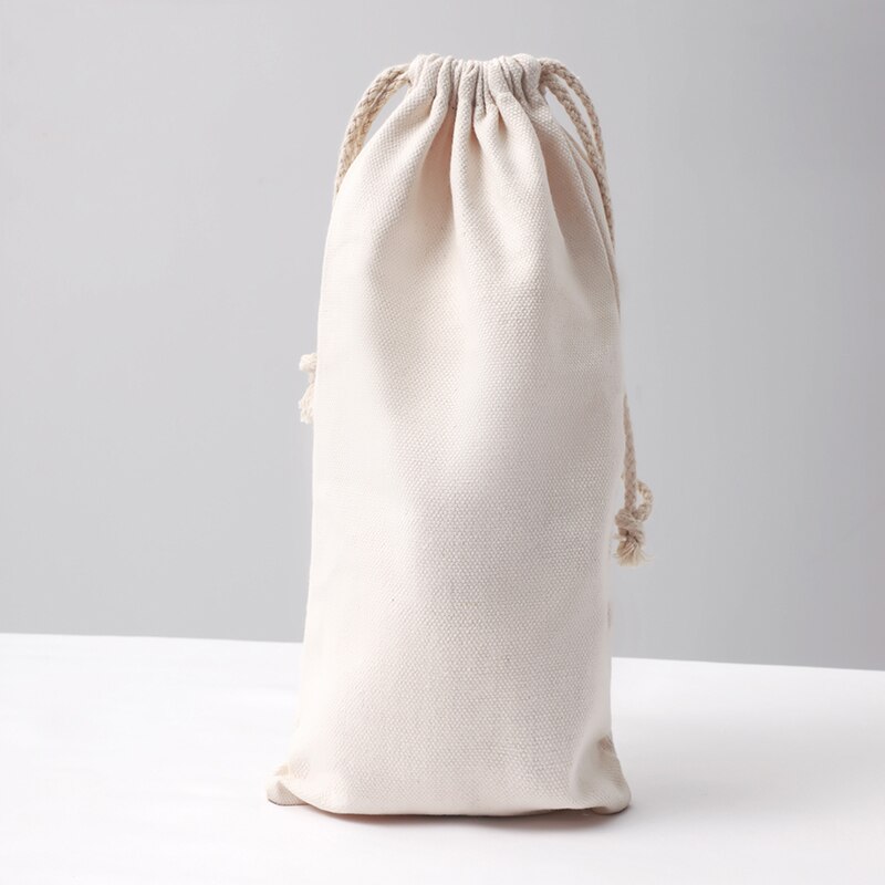 Canvas Cotton Drawstring Dance Bags Beige Carrying Bags Dance Slippers Bags for girls Women