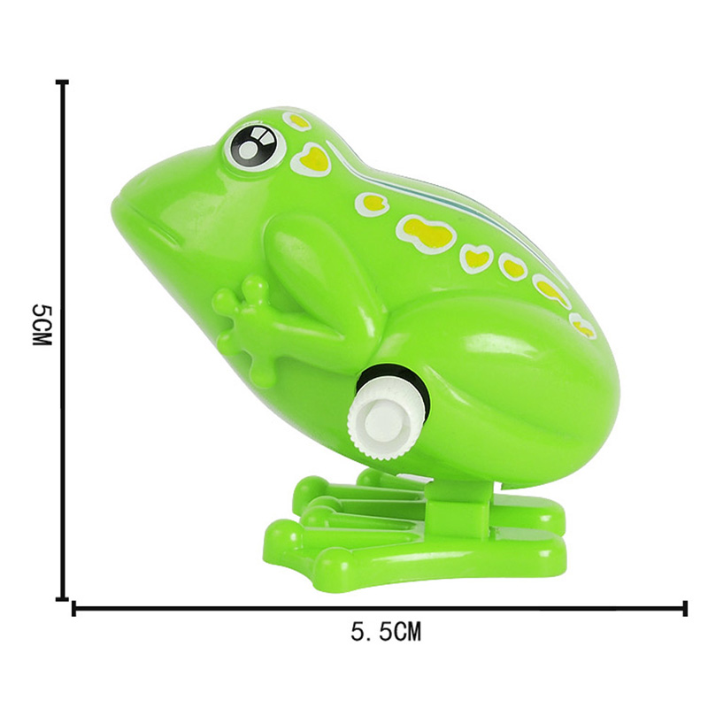 Kids Wind Up Clockwork Toy Mini Pull Back Jumping Frog Toys for Children Wind Up Toys Funny Children Kids Outdoors Playing Toys