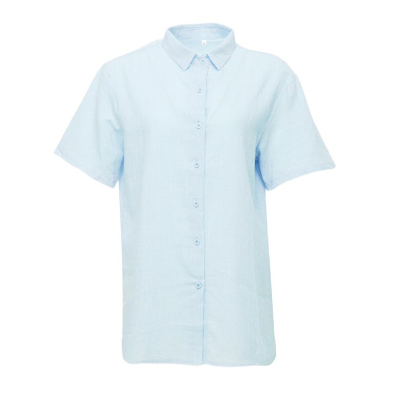 Sommer casual skjorter til mænd kortærmet bomuldsskjorte masculina camisa slim fit herrebluse homme chemise plus size mænd: Blå / Xxxl